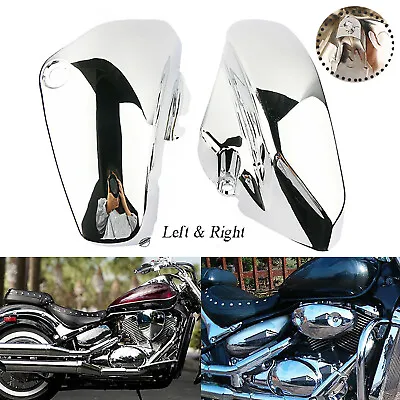 Chrome L / R Side Battery Cover For Suzuki Boulevard Voluisa C50 C50T C50C VL800 • $63.63