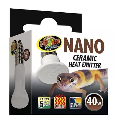 Zoo Med 40 Watt Nano Ceramic Heat Emitter OPEN BOX • $9.95