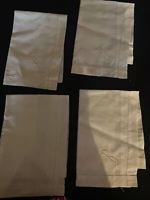 4 Men’s White Handkerchiefs Monogram’B’    16 Inches Square  • $12.24