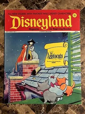 VINTAGE 1970’s DISNEYLAND MAGAZINE ISSUE #5 ARISTOCATS VERY FINE- • $29.99