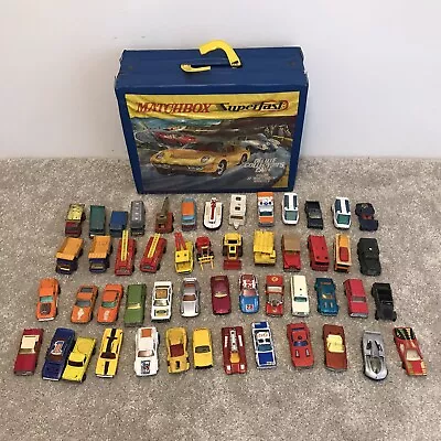 Matchbox Superfast Car Deluxe Collector’s Case With 6 Trays 51 Total Cars READ • $99.99