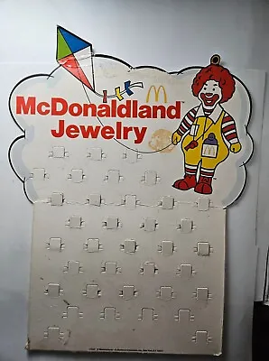 Vintage Mcdonalds Mcdonaldland Jewelry Display  • $99.99