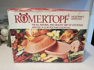 Vintage ORIGINAL ROMERTOPF Reco Clay Baker Roaster #111 Cooker W/Box • $29.99