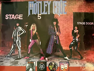 Motley Crue Original 1985 Promo Poster Theater Pain Stage 5 Nikki Sixx Helter • $65