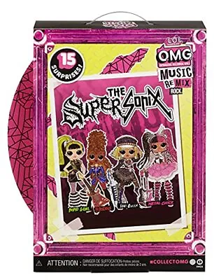 L.O.L. Surprise! OMG Remix Rock METAL CHICK Fashion Doll With 15 Surprises Inclu • £28.04