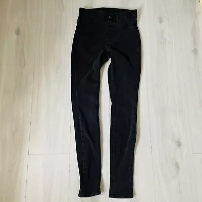 Uniqlo Heattech Uk 8 S Waist 26-27 Black Ultra Stretch Jeans Jeggings Leggings • £4.99