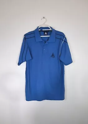 Le Coq Sportif Short Sleeve Blue Polo Shirt - Men's Size Medium • £13.99