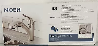 Brecklyn 1-Handle Pull-Out Sprayer Kitchen Faucet W/Power Clean Spot By MOEN • $79.99