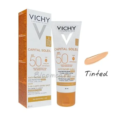 Vichy Capital Soleil Anti Dark Spot Tinted 3 In 1 SPF50+ 50ml • $26.90