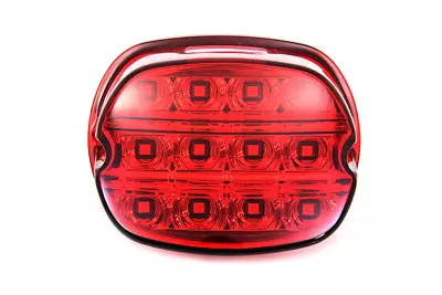 Red LED Laydown Rear Tail Light Lamp Assembly Harley Davidson Touring Softail Xl • $123.01