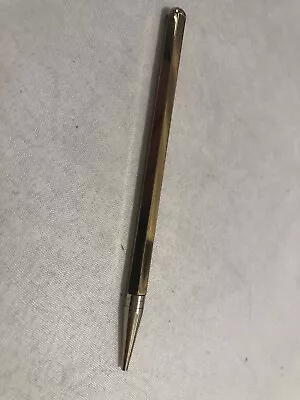 Vintage 4-1/2  Mini Hexagonal Mechanical Pencil With Brass Housing And Lead • $19.99