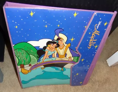 Vtg 1990s Binder Finder Trapper Keeper Style Aladdin Disney Impact Folder • $34.99