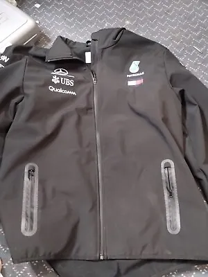 Mercedes AMG Petronas Racing F1 Formula One Mens Black Softshell Jacket Size Xl • $99.99