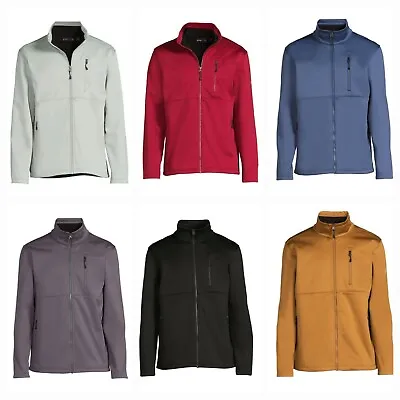 Swiss Tech Men's Pick Color Full-Zip Water Resistant Softshell Jackets: S-3XL • $29.99