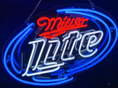 20''x13  New Miller Lite Beer Neon Signs Real Glass Handmade Neon Sign US Stock • $99.99