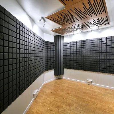 £18.95 • Buy 12PCS Acoustic Wall Panel Tiles Studio Sound Proofing Insulation Foam Floor Mats