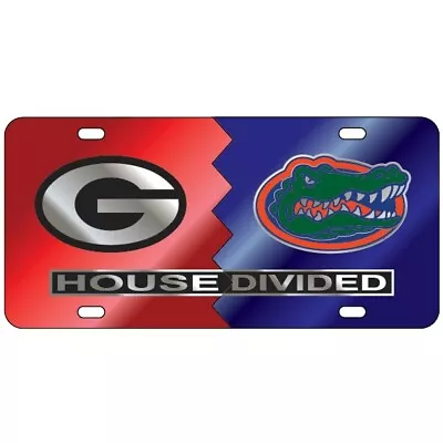 GEORGIA Bulldogs / FLORIDA Gators HOUSE DIVIDED License Plate / Car Tag • $29.95