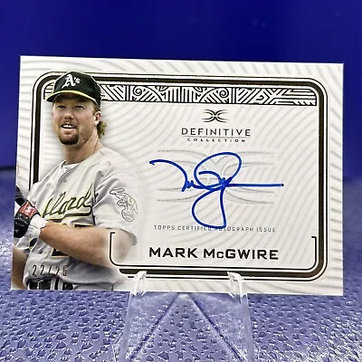 2023 Topps Definitive Mark McGwire Auto 22 /25 Oakland A’s • $75