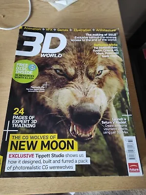 3D World Magazine #124 Christmas 2009 CG Wolves Of New Moon - B163 • £2.99