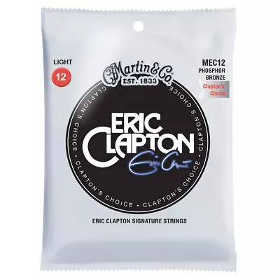 Martin Guitar Clapton's Choice Strings 92/8 Phosphor Bronze MEC12 Light Gauge • $22