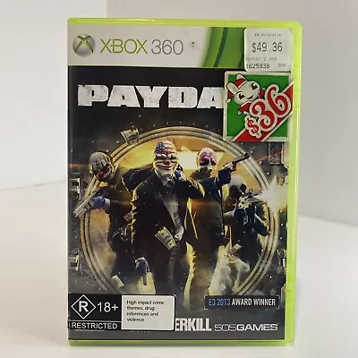 Payday 2 Xbox 360 Complete With Manual 18+ PAL + Free Postage • $7.90