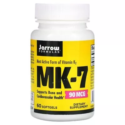£11.96 • Buy Jarrow Formulas MK-7 90mcg Vitamin Supplement - 60 Softgels (MK7-1)