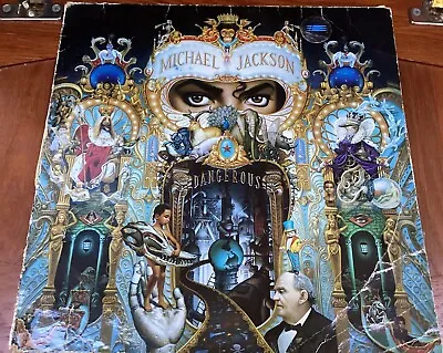 MICHAEL JACKSON - DANGEROUS 1991 1st VINYL LP EPIC 465802-1 • $50.53