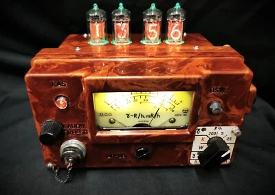 £389 • Buy Original Cold War DP-66 Geiger Counter Nixie Tube Clock - Fallout / Half Life