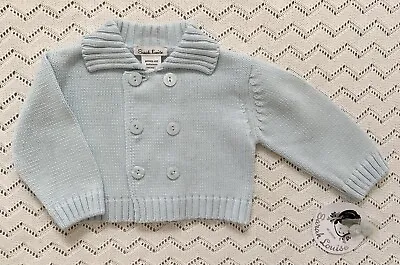 £16 • Buy Sarah Louise Boys Blue Knitted Cardigan 6 Months