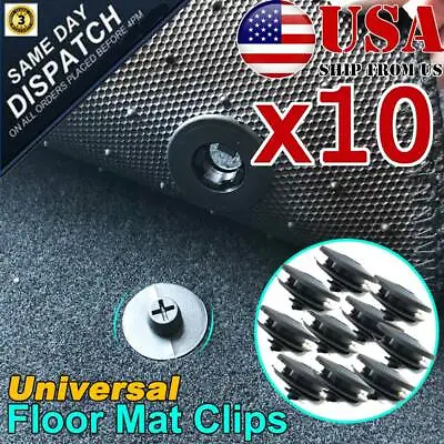 USA 30PCS/10SET Car Auto Floor Mat Carpet Antiskid Fastener Clips Stay Retainer • $9.99