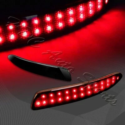 $18.99 • Buy For 2007-2013 BMW E70 X5 Smoke Lens 48-SMD LED Rear Bumper Brake Lights Lamps