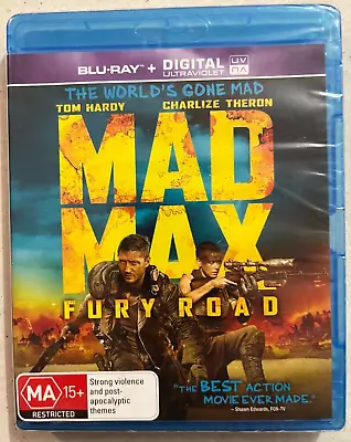 Mad Max Fury Road Blu-ray Region B Tom Hardy Charlize Theron George Miller War • $12