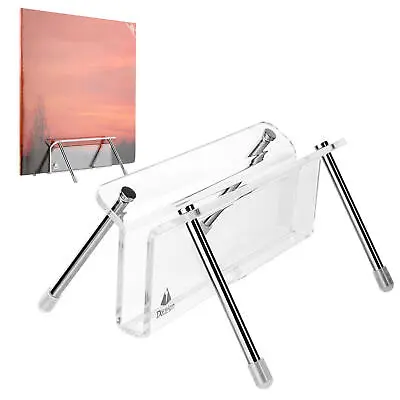 Vinyl Record Display Stand Acrylic Decorative Bracket Desktop Album Holder • $19.95