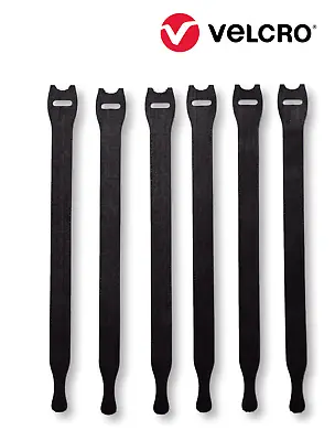 Velcro Brand One-Wrap Adjustable And Reusable Black 8  X 1/2  Cable Ties X6 • $3.03