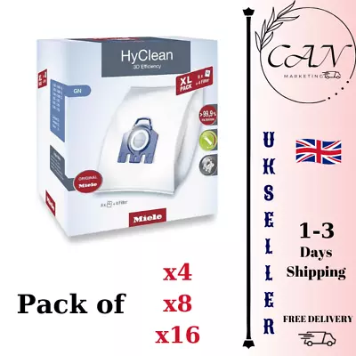 Miele Vacuum Cleaner Bags HyClean 3D Efficiency GN X(4816) For Bagged Miele • £31.99