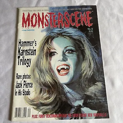Monster Scene Magazine No.8  Summer 1996 Ingrid Pitt Cover Art • $25