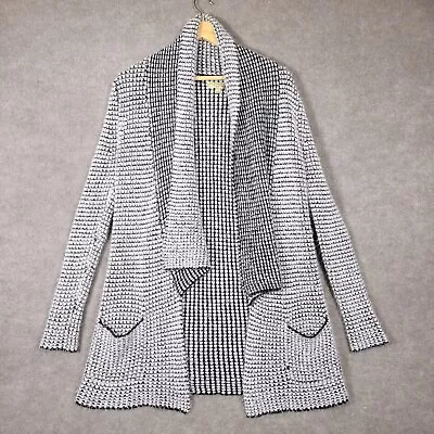 PRINCESS VERA WANG Cardigan Women's Small Open Front Soft Knit Sweater Metallic • $16.39