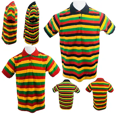 Original Rasta /jamaica Polo Shirt Pendeen Brand • £9.99
