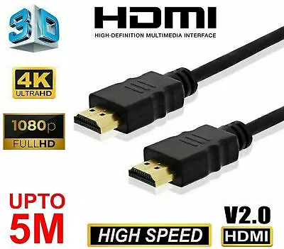 Premium HDMI Cable Ultra HD V2.0 4K 2160p 1080p 3D High Speed HEC Ethernet • $12.30