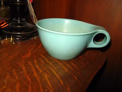 Russel Wright Turqouise Coffee Cup - Vintage Mid Century USA Blue Melmac Cup • $19.99