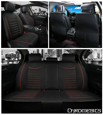 $222.97 • Buy Deluxe Black Soft Fabric Full Set Seat Covers For Suzuki Swift Vitara SX4 Baleno