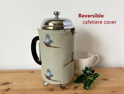 Christmas Cafetiere Coffee Maker French Press Cover Sophie Allport Pheasant • £13.75