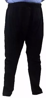 Indian Men's Pant Big Tall Baggy Trouser Black. Solid 100% Cotton Pajama • $21.95