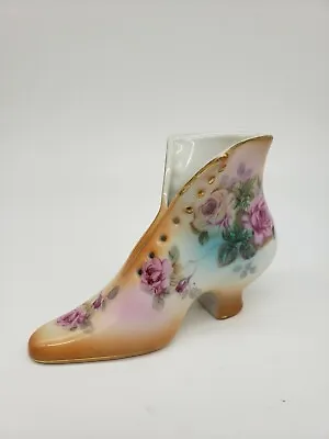 Beautiful Vintage RS Prussia Decorative Porcelain Ceramic Boot Flowers Roses!! • $14.99
