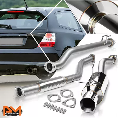 For 02-05 Honda Civic Si EP3 K20A 4  Rolled Tip Muffler Racing Catback Exhaust • $147.89