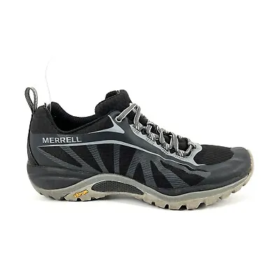 Merrell Siren Edge Hiking Shoes Womens Size 7 Black Trail Sneakers Vibram Sole • $29.99