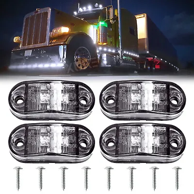 LED Clearance Light Side Marker Lamp White Trailer Truck Caravan 12V-30V UTE 4X • $8.72