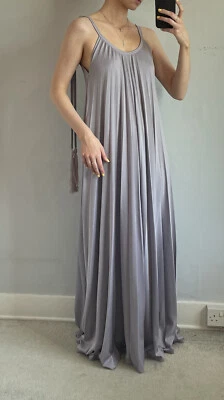 £50 • Buy Frank Usher Sleeveless Floor-length Gown Cerca 1974, Adjustable Ties