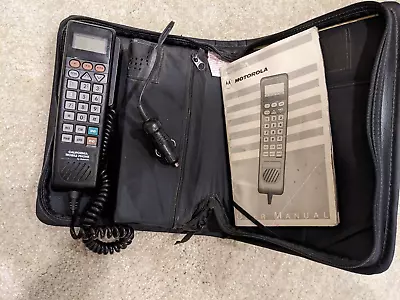 $16 • Buy Vintage 1990’s Motorola Bag Cell Car Phone SCN 2462A POWERS ON