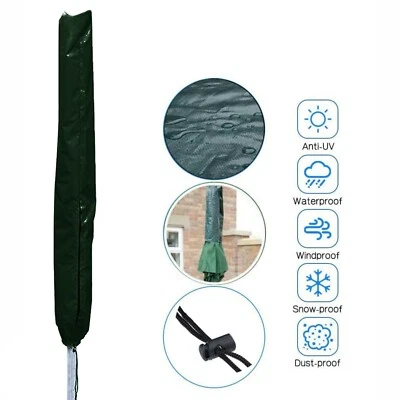 £3.99 • Buy Parasol Large Waterproof Garden Furniture Patio Parasol/Umbrella Cover Green